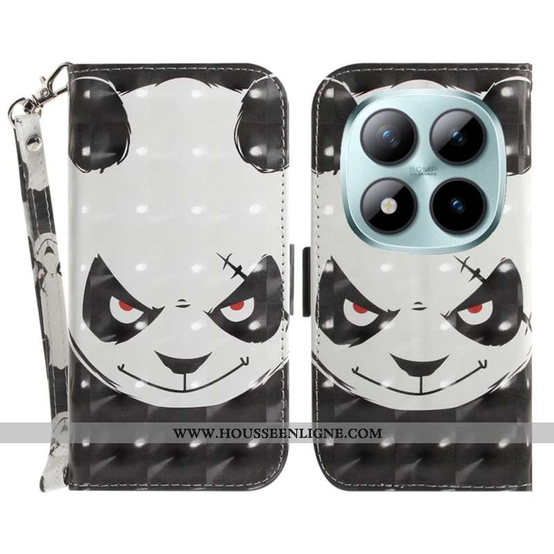 Housse Xiaomi Redmi Note 15 Pro Plus 5G / Poco M8 Pro 5G Angry Panda à Lanière