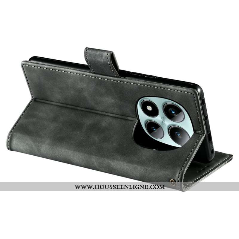 Housse Xiaomi Redmi Note 15 Pro Plus 5G / Poco M8 Pro 5G Bicolore Rétro à Lanière