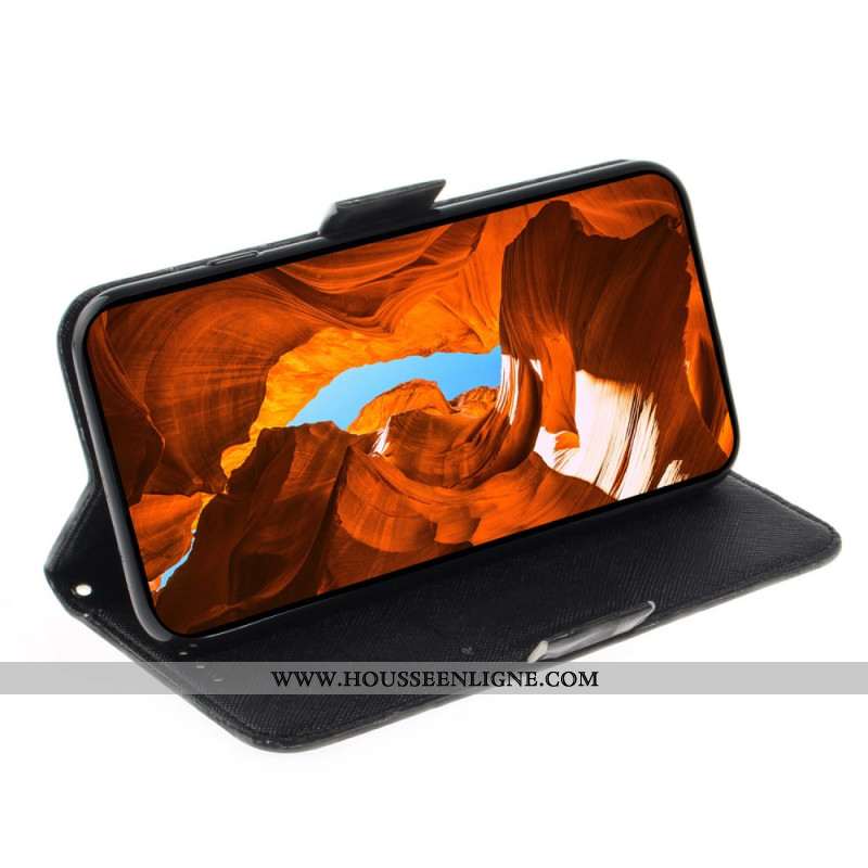 Housse Xiaomi Redmi Note 15 Pro Plus 5G / Poco M8 Pro 5G Chat Gris à Lanière