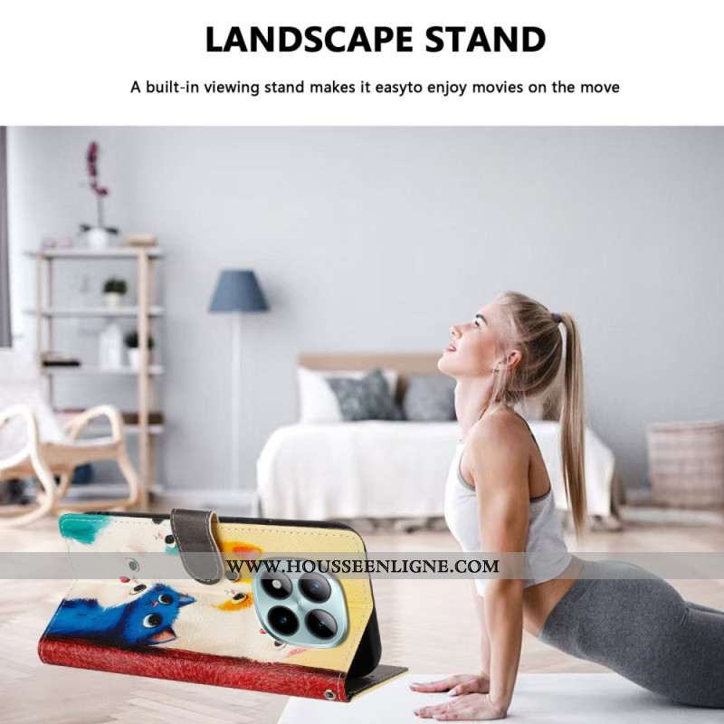 Housse Xiaomi Redmi Note 15 Pro Plus 5G / Poco M8 Pro 5G Chats Colorés