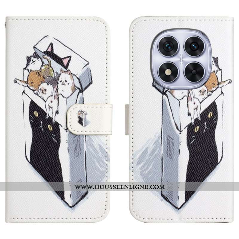 Housse Xiaomi Redmi Note 15 Pro Plus 5G / Poco M8 Pro 5G Chats dans la Boîte