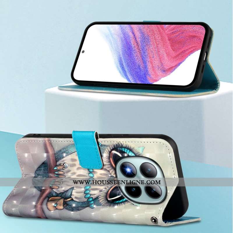 Housse Xiaomi Redmi Note 15 Pro Plus 5G / Poco M8 Pro 5G Chouette Grise