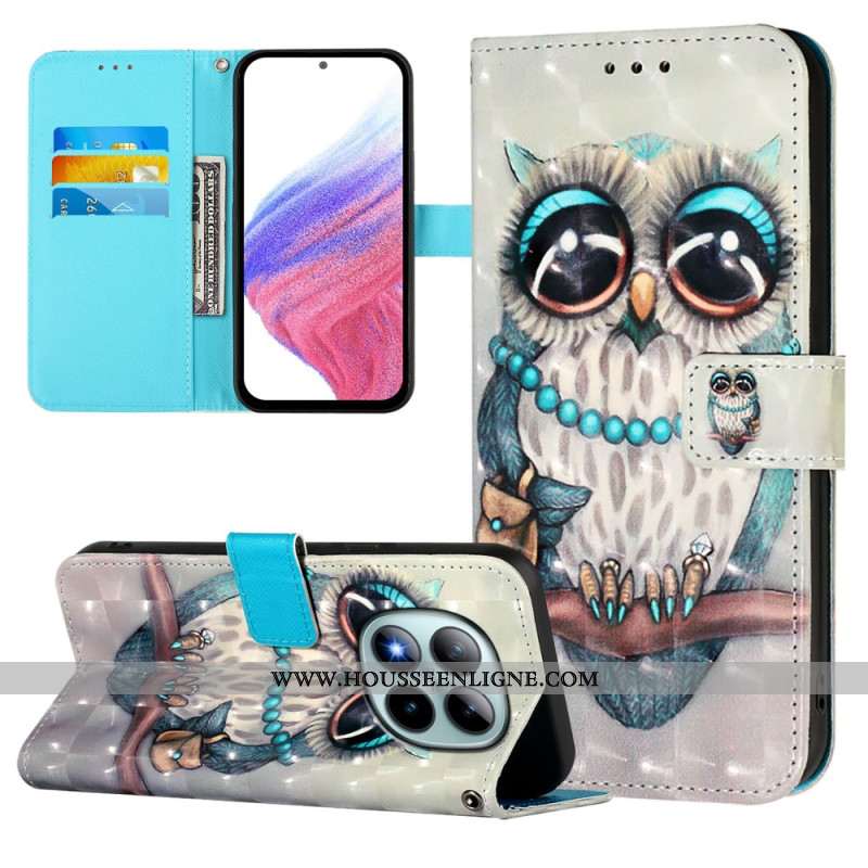 Housse Xiaomi Redmi Note 15 Pro Plus 5G / Poco M8 Pro 5G Chouette Grise