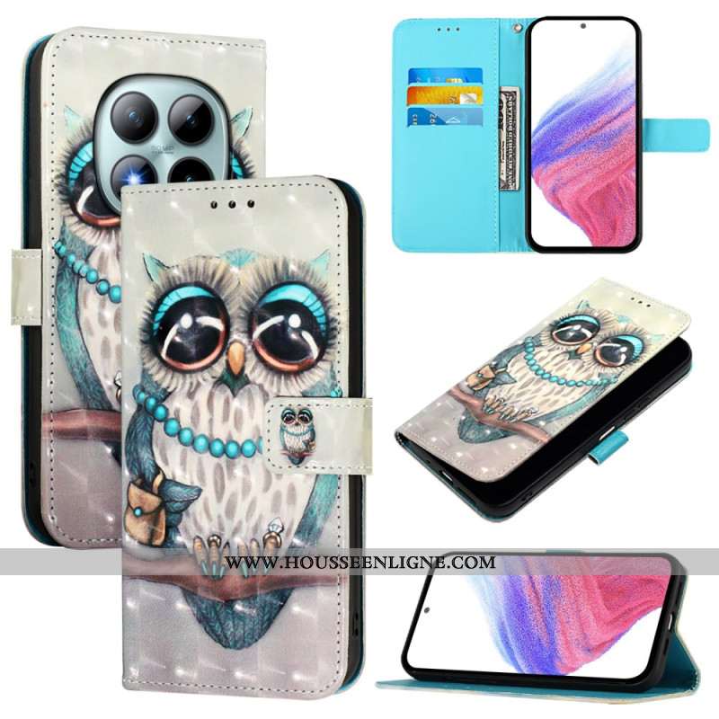 Housse Xiaomi Redmi Note 15 Pro Plus 5G / Poco M8 Pro 5G Chouette Grise