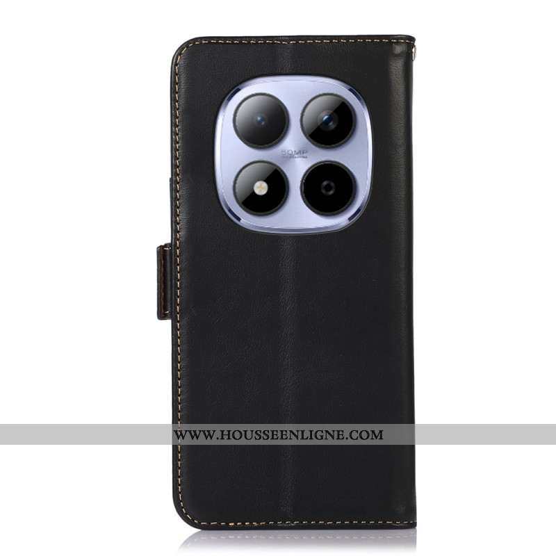 Housse Xiaomi Redmi Note 15 Pro Plus 5G / Poco M8 Pro 5G Cuir Véritable