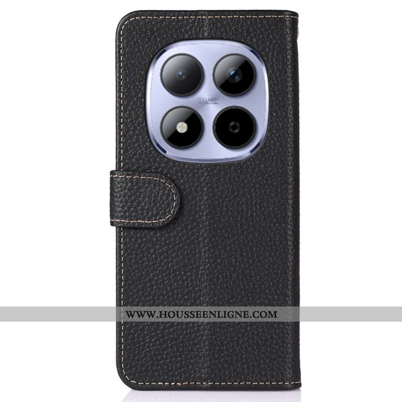 Housse Xiaomi Redmi Note 15 Pro Plus 5G / Poco M8 Pro 5G Cuir Véritable KHAZNEH