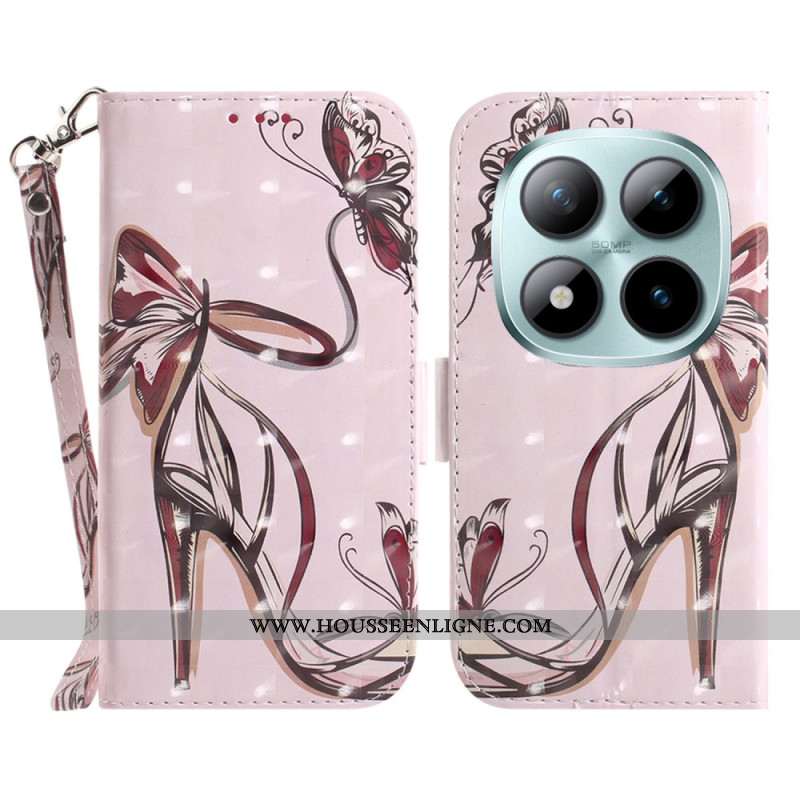 Housse Xiaomi Redmi Note 15 Pro Plus 5G / Poco M8 Pro 5G Escarpin à Lanière