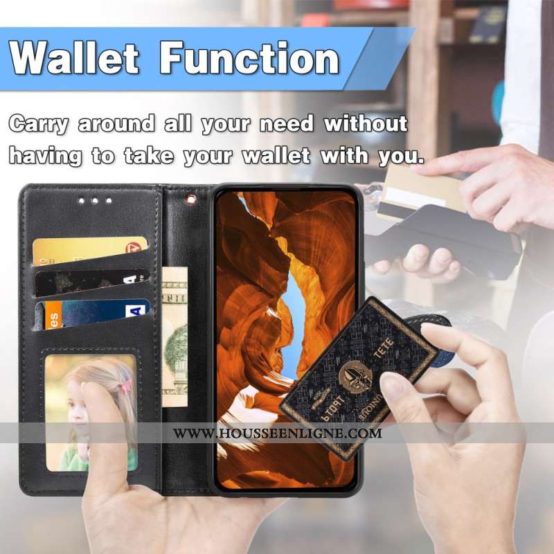 Housse Xiaomi Redmi Note 15 Pro Plus 5G / Poco M8 Pro 5G Fermoir Doré