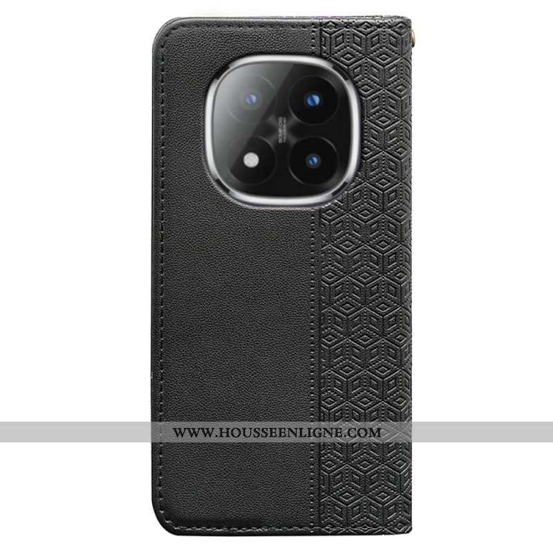 Housse Xiaomi Redmi Note 15 Pro Plus 5G / Poco M8 Pro 5G Flip Cover Frise à Lanière