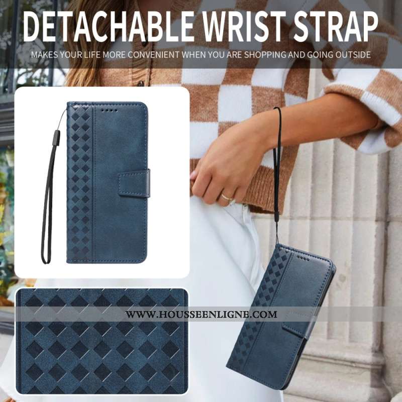 Housse Xiaomi Redmi Note 15 Pro Plus 5G / Poco M8 Pro 5G Frise Motif Quadrillé