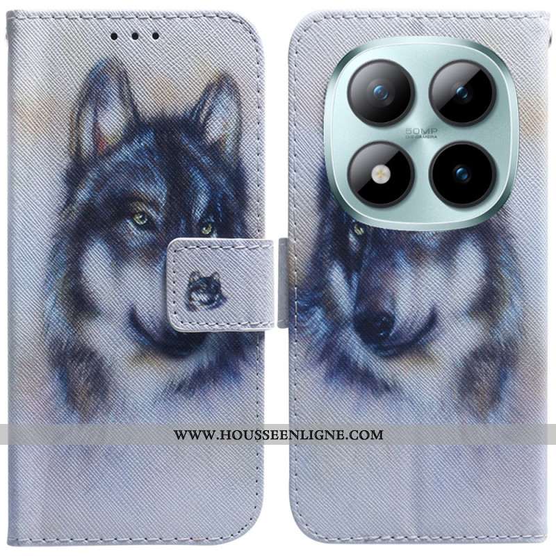 Housse Xiaomi Redmi Note 15 Pro Plus 5G / Poco M8 Pro 5G Loup Aquarelle