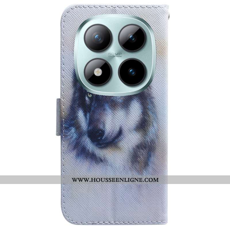 Housse Xiaomi Redmi Note 15 Pro Plus 5G / Poco M8 Pro 5G Loup Aquarelle