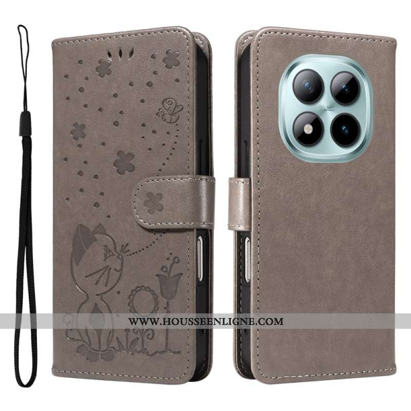 Housse Xiaomi Redmi Note 15 Pro Plus 5G / Poco M8 Pro 5G Motif Chat et Abeille