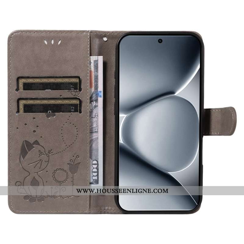 Housse Xiaomi Redmi Note 15 Pro Plus 5G / Poco M8 Pro 5G Motif Chat et Abeille