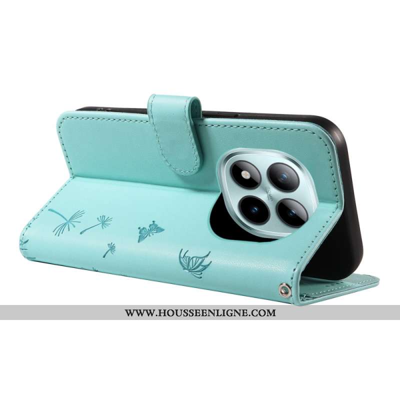 Housse Xiaomi Redmi Note 15 Pro Plus 5G / Poco M8 Pro 5G Motif Pissenlit et Lanière