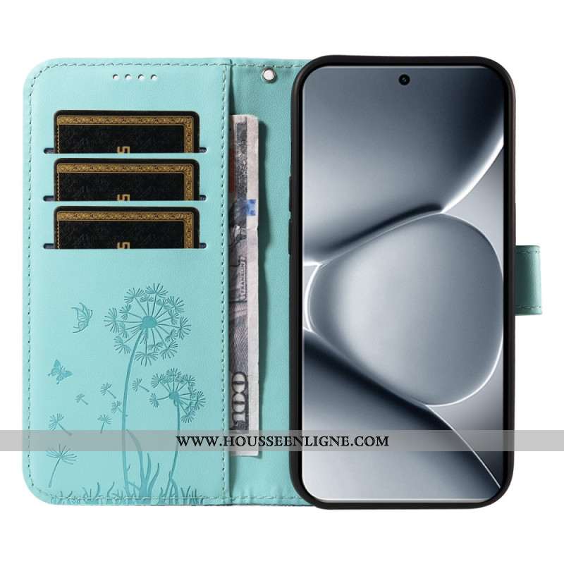 Housse Xiaomi Redmi Note 15 Pro Plus 5G / Poco M8 Pro 5G Motif Pissenlit et Lanière