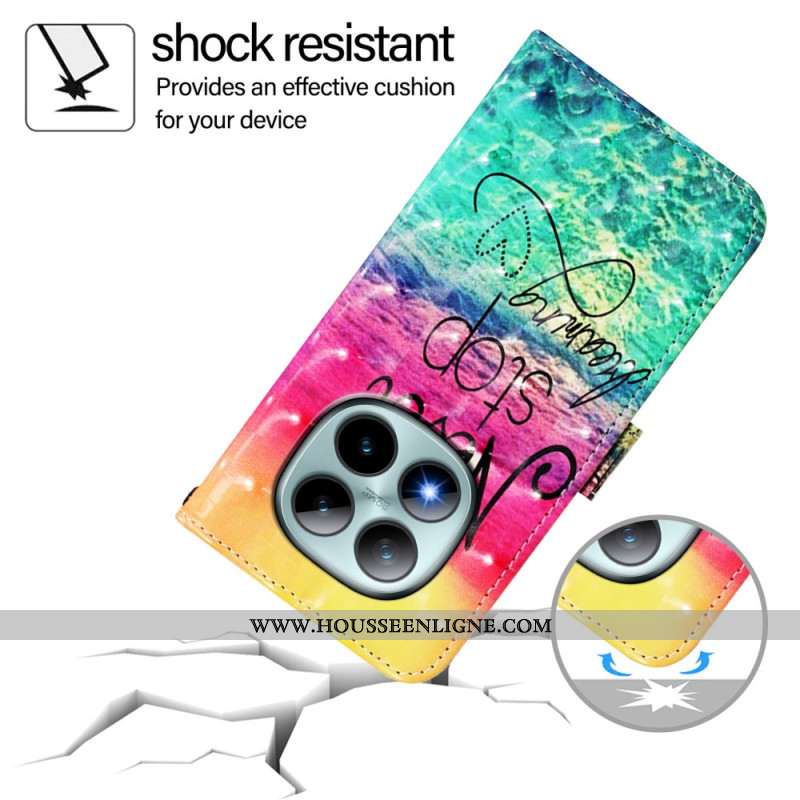 Housse Xiaomi Redmi Note 15 Pro Plus 5G / Poco M8 Pro 5G Never Stop Dreaming