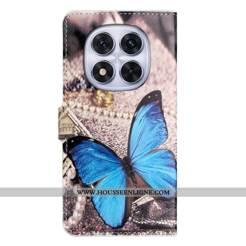 Housse Xiaomi Redmi Note 15 Pro Plus 5G / Poco M8 Pro 5G Papillon Bleu