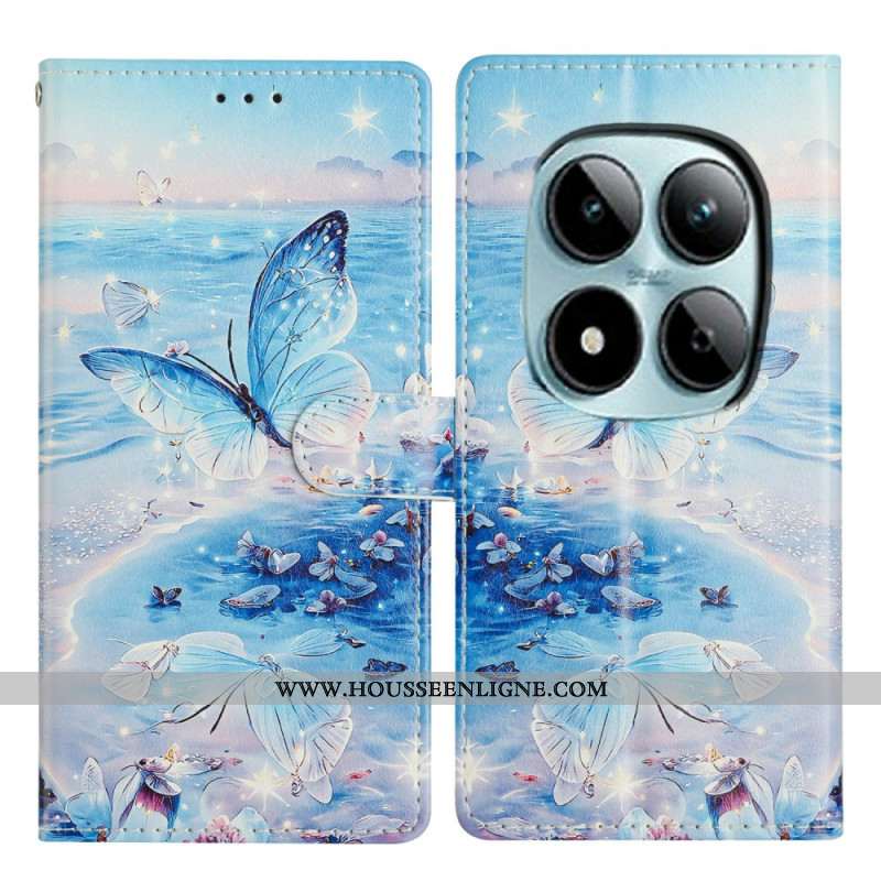 Housse Xiaomi Redmi Note 15 Pro Plus 5G / Poco M8 Pro 5G Papillon Océan