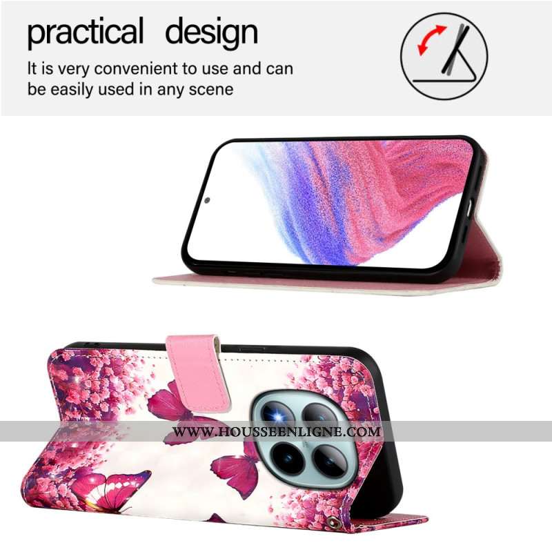 Housse Xiaomi Redmi Note 15 Pro Plus 5G / Poco M8 Pro 5G Papillons Roses