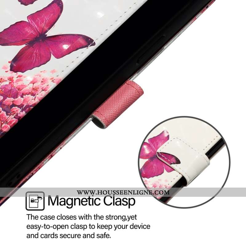 Housse Xiaomi Redmi Note 15 Pro Plus 5G / Poco M8 Pro 5G Papillons Roses