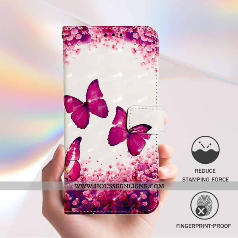 Housse Xiaomi Redmi Note 15 Pro Plus 5G / Poco M8 Pro 5G Papillons Roses