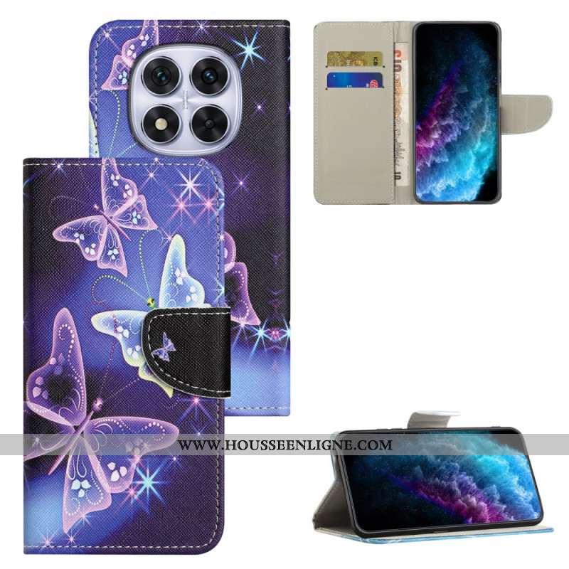 Housse Xiaomi Redmi Note 15 Pro Plus 5G / Poco M8 Pro 5G Papillons Scintillants