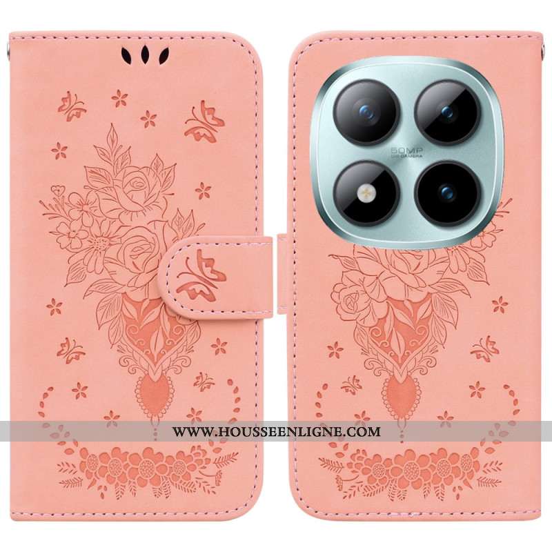 Housse Xiaomi Redmi Note 15 Pro Plus 5G / Poco M8 Pro 5G Papillons et Roses