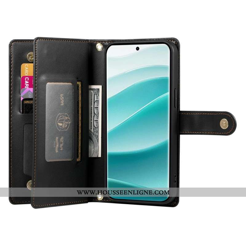 Housse Xiaomi Redmi Note 15 Pro Plus 5G / Poco M8 Pro 5G Poche Zippée et Sangles