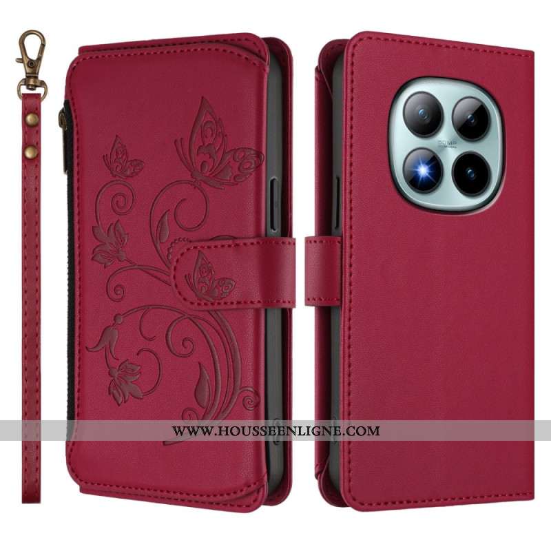 Housse Xiaomi Redmi Note 15 Pro Plus 5G / Poco M8 Pro 5G Portefeuille Floral