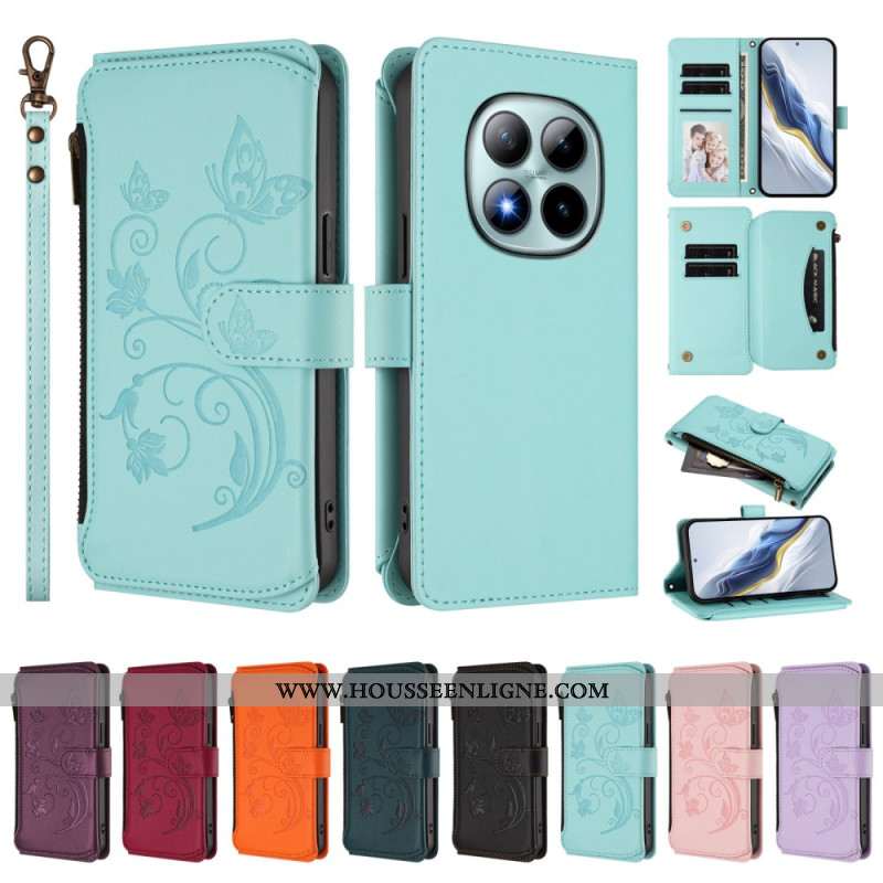 Housse Xiaomi Redmi Note 15 Pro Plus 5G / Poco M8 Pro 5G Portefeuille Floral