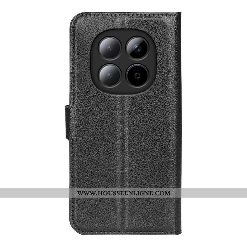 Housse Xiaomi Redmi Note 15 Pro Plus 5G / Poco M8 Pro 5G Simili Cuir Litchi