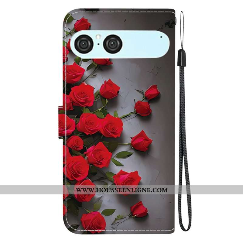 Housse Xperia 10 VII Roses Rouges