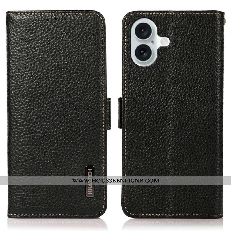 Housse iPhone 17 Cuir Première Classe KHAZNEH