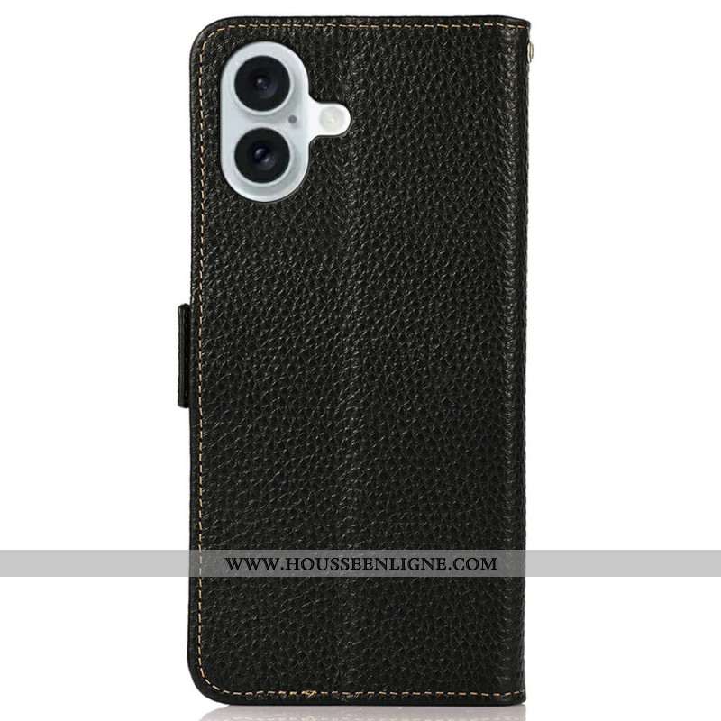 Housse iPhone 17 Cuir Première Classe KHAZNEH