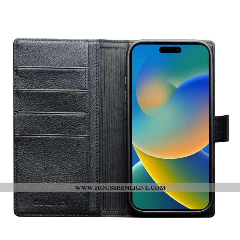 Housse iPhone 17 MagSafe Coque Détachable Cuir Premium