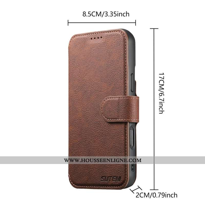 Housse iPhone 17 MagSafe Coque Détachable SUTENI