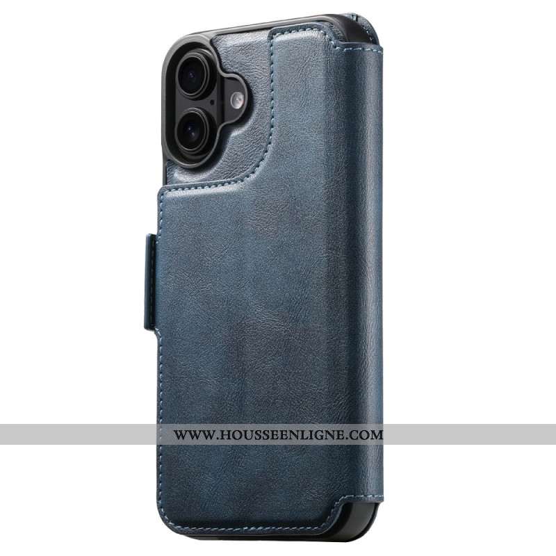 Housse iPhone 17 MagSafe Cuir Texturé Bicolore