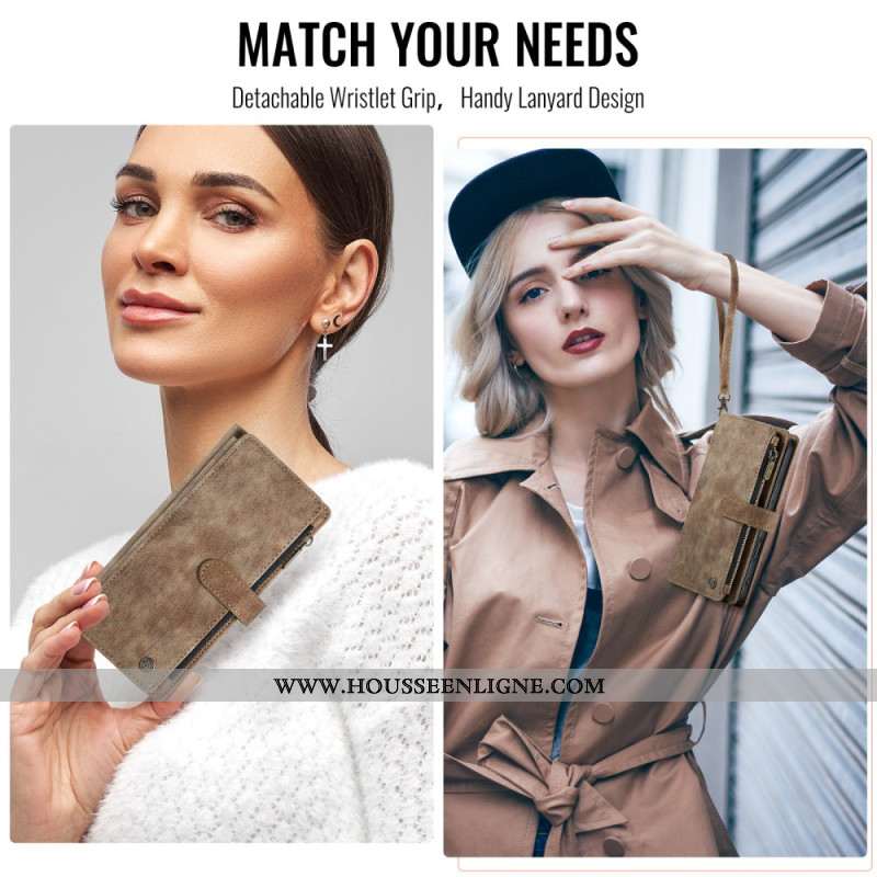 Housse iPhone 17 Portefeuille 10 Porte-Cartes