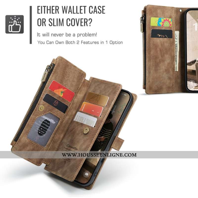 Housse iPhone 17 Portefeuille 10 Porte-Cartes