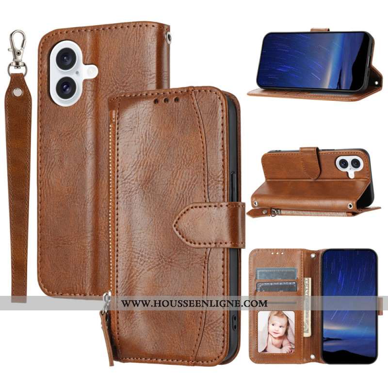 Housse iPhone 17 Portefeuille Viintage