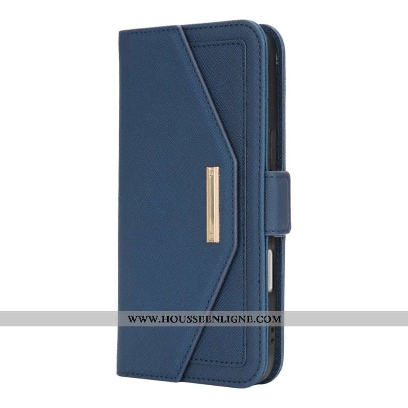 Housse iPhone 17 Portefeuille avec Bandoulière et Miroir