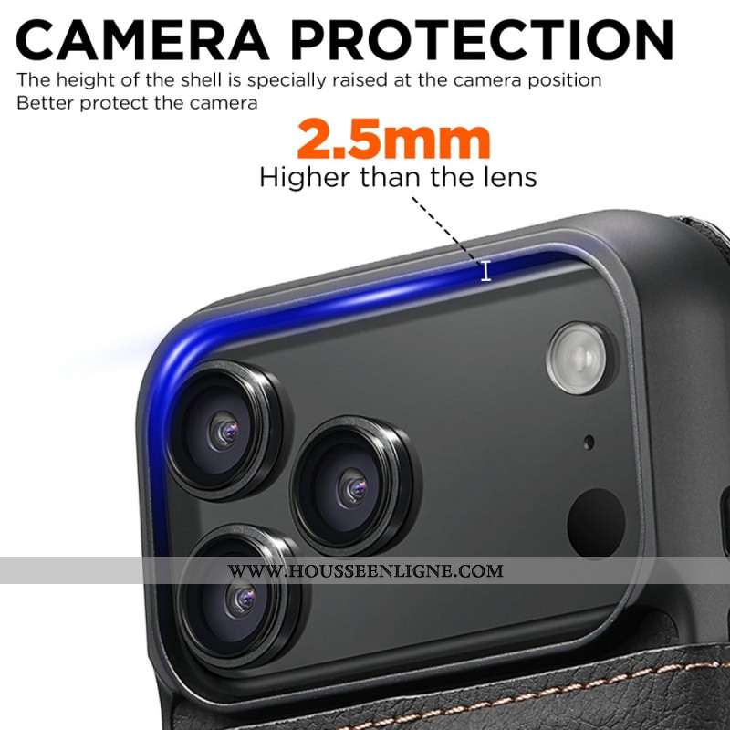 Housse iPhone 17 Pro Compatible MagSafe Coque Détachable