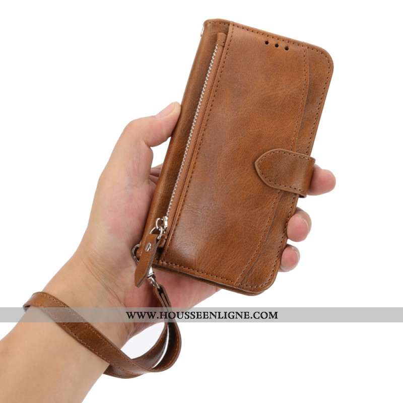 Housse iPhone 17 Pro Design Rétro à Lanière