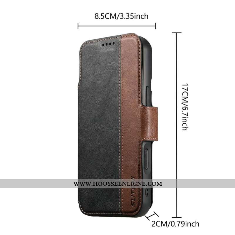 Housse iPhone 17 Pro MagSafe Coque Détachable Bicolore