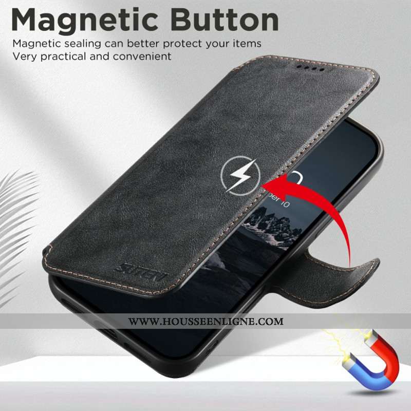 Housse iPhone 17 Pro Magnétique avec Coque Détachable Rétro