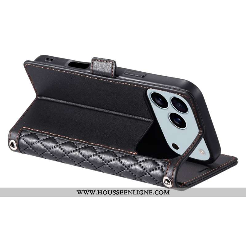 Housse iPhone 17 Pro Max Classique Matelassée