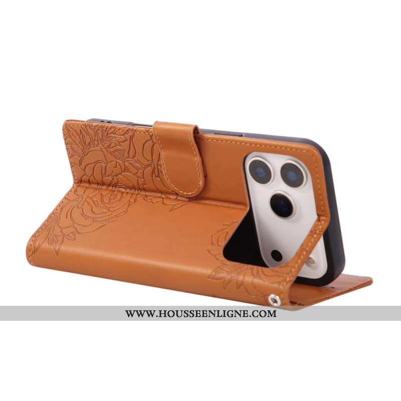 Housse iPhone 17 Pro Max Empreinte Florale