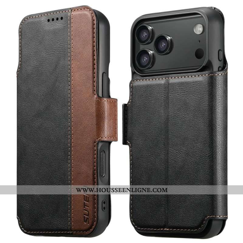 Housse iPhone 17 Pro Max MagSafe Bicolore Coque Détachable SUTENI