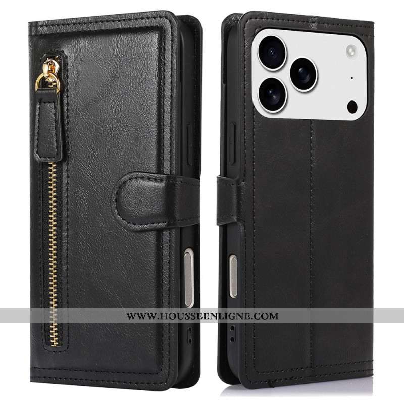 Housse iPhone 17 Pro Max Poche Zippée